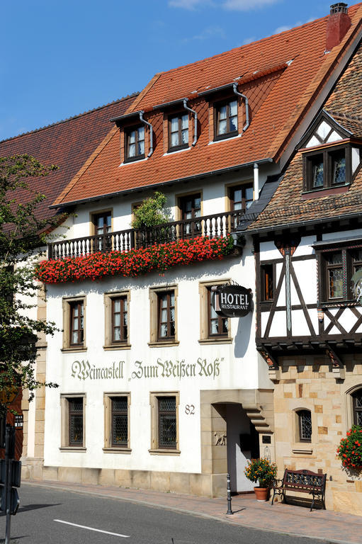 Hotel Weinkastell Zum Weissen Ross Kallstadt Exterior foto